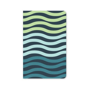 Modern wave pattern notebook