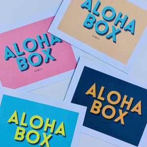 aloha box company notecards