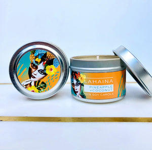 Artful Scent - Pineapple coconut soy candle