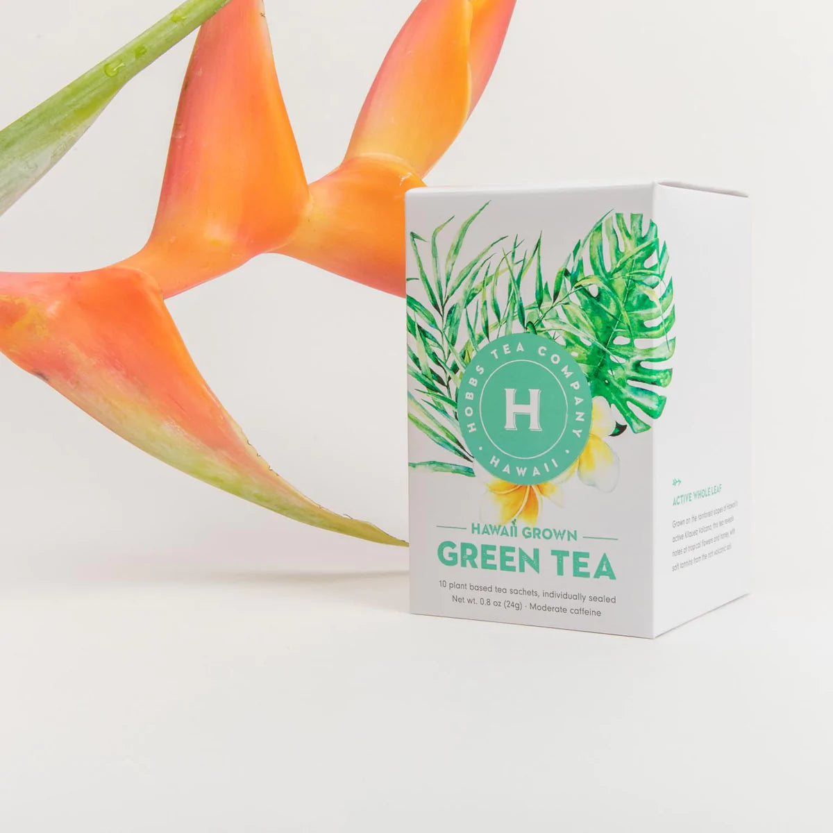 Hobbs tea - green tea box