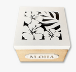 Load image into Gallery viewer, Hibiscus wooden box
