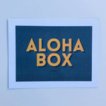 Load image into Gallery viewer, aloha box note card-grey
